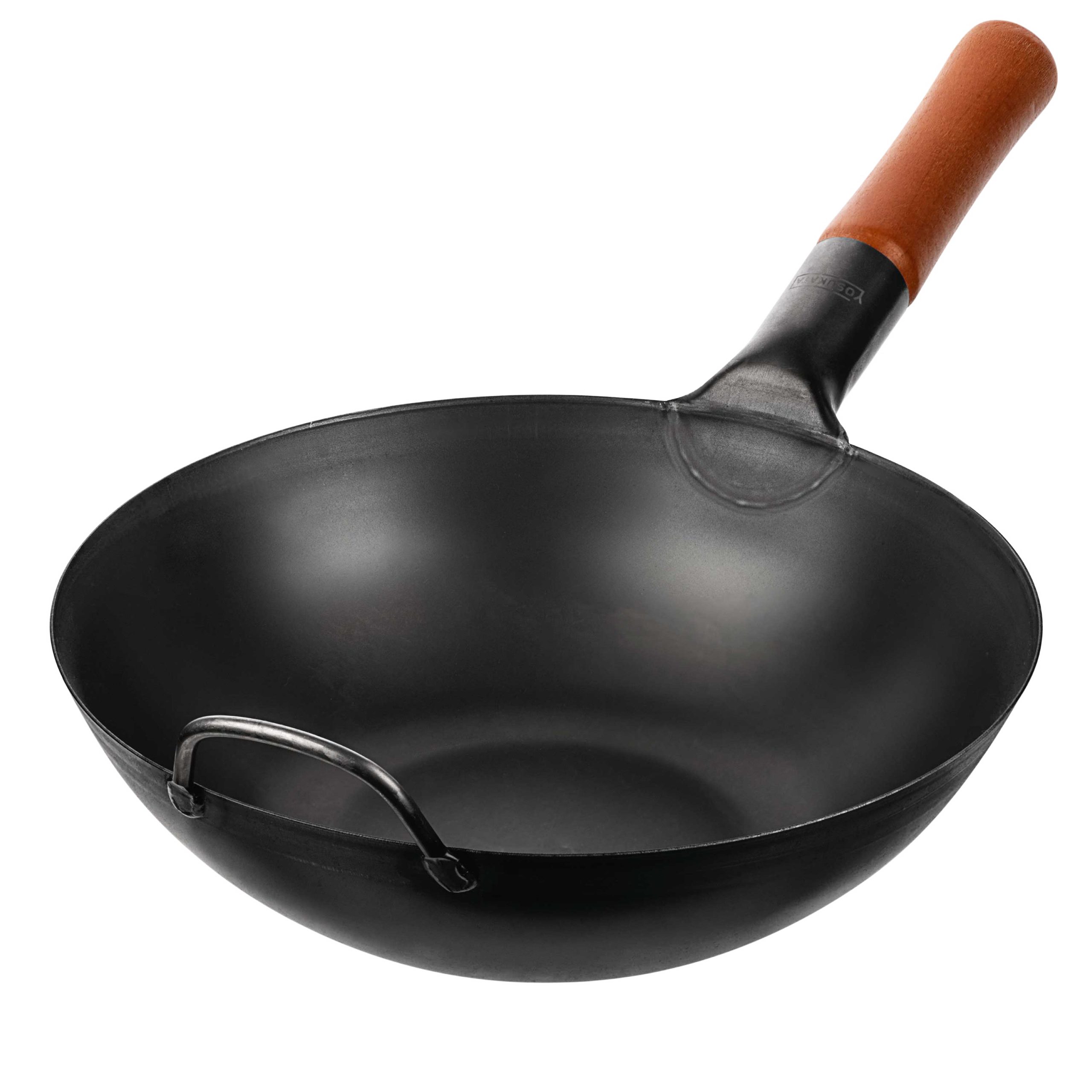  WRMIGN Sartén/wok de acero inoxidable, con asa