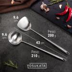 Small Yosukata Juego de Espátula y Cucharón para wok de 43cm