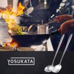 Small Yosukata Juego de Espátula y Cucharón para wok de 43cm