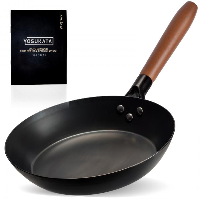 Yosukata Sartén de Acero al Carbono Negro de 26cm