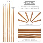 Small Yosukata Cooking chopsticks 3 pairs 30cm, 33cm, 36cm