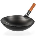 Small Yosukata Wok de Acero al Carbono Negro de 36cm