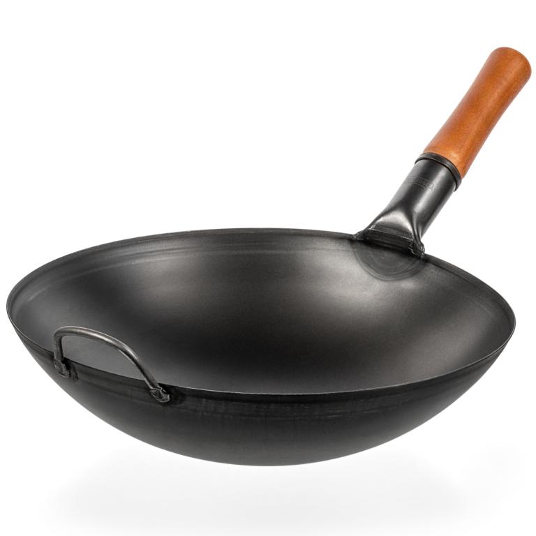 Yosukata Wok de Acero al Carbono Negro de 36cm