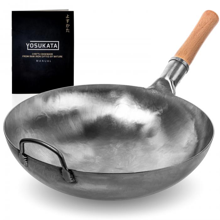 Yosukata Wok de Acero Azul de 36cm